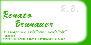 renato brunauer business card